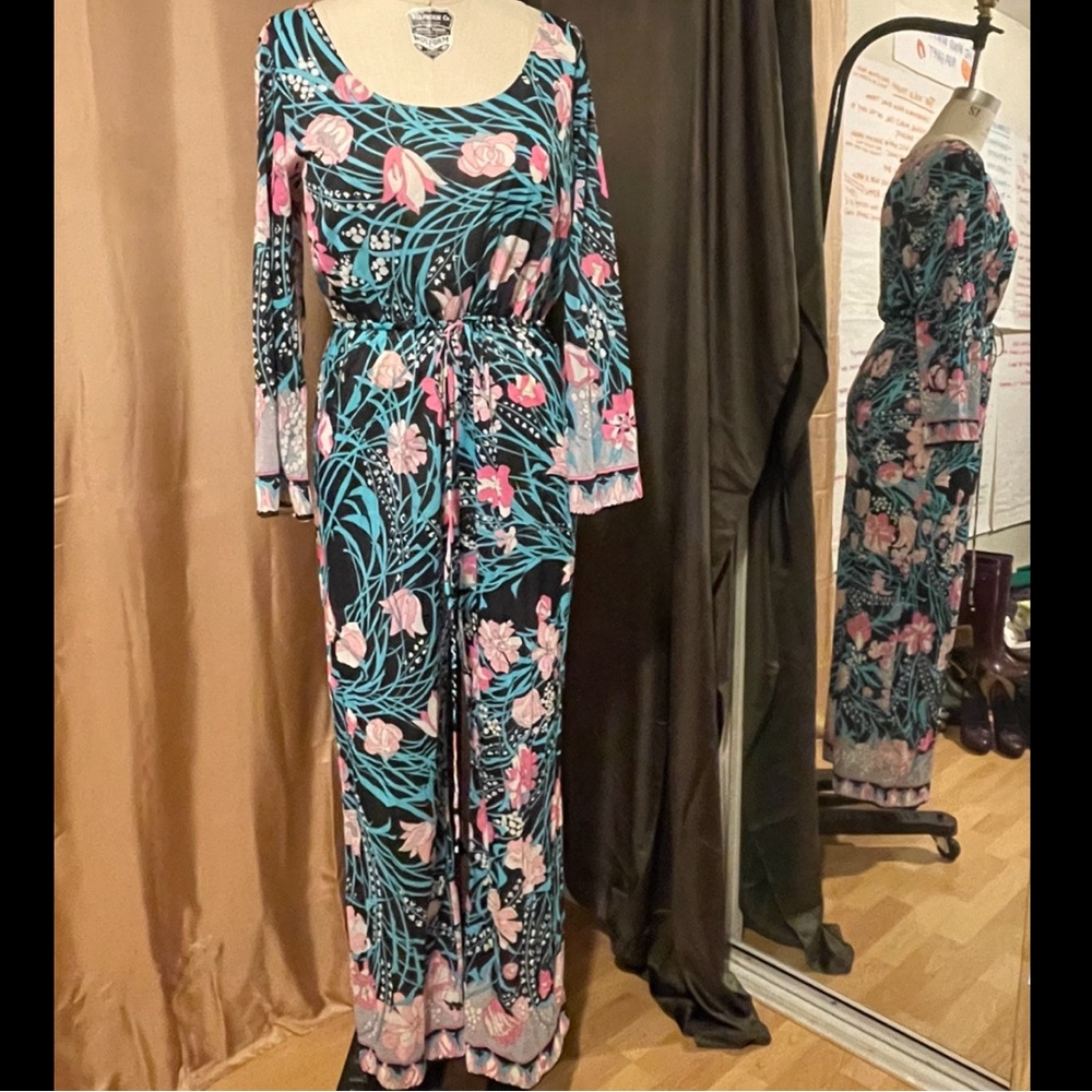 NWT Vintage Emilio Pucci for FormFit Rogers One Piece Jumpsuit, Multicolor, Sz M